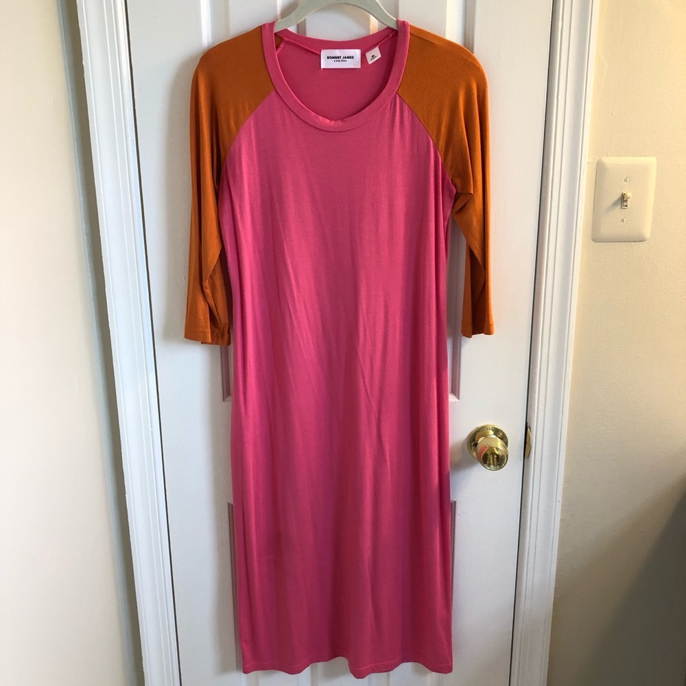 Sonnet James Remi Dress- pink/orange XS